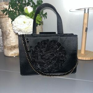 Rita Ora Satin Flower Mini Tote Bag